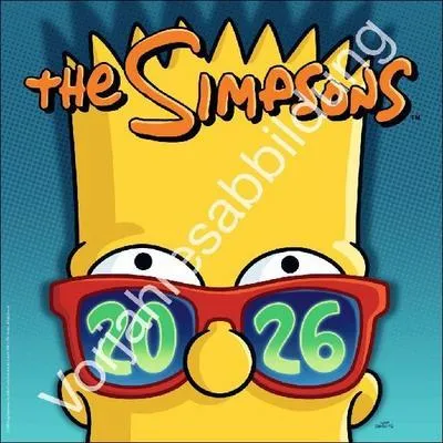 Image de Calendrier mural Les Simpsons 2027