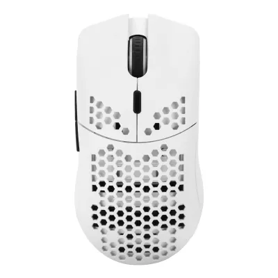 Obrázok produktu pre HXSJT66 Bezdrôtová herná myš s dutým telom, prenosná mini myš 2,4 GHz pre PC a notebook (biela)