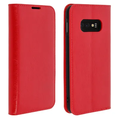 Obrázok produktu pre Avizar, obal na telefón Samsung Galaxy S10e, červený, s integrovanou peňaženkou