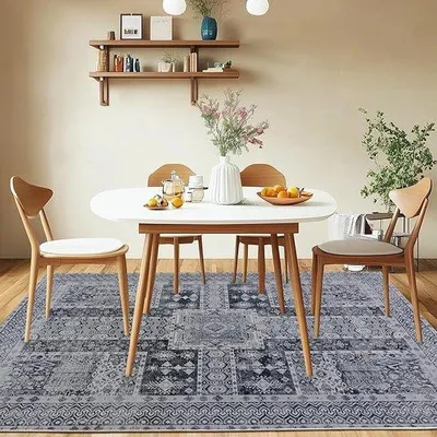 Produktbild von Antislip-Wohnzimmer-Tapijt, wasbar, laagpolig, 120x160 cm
