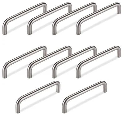 Möbelgriff BG03e, 10 Stück, Lochabstand 128 mm, gebürstet