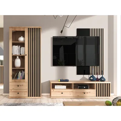 Obrázek produktu pro Nábytek do obývacího pokoje ORURO 3 - dub artisan / černý