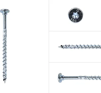 Immagine prodotto di Vite per legno zincata 8 x 140 Torx 40 - confezione da 50 pezzi
