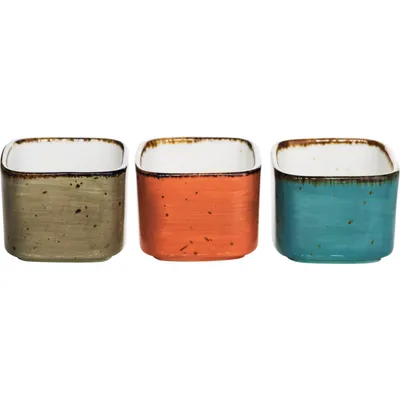 Zdjęcie produktu dla Brisbane Schüssel eckig, sortiert, Höhe: 47 mm, Länge: 58 mm, Breite: 58 mm