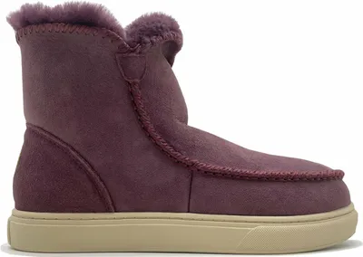 Produktbild von Damen Winterstiefel knöchelhoch mit Fellrand, weichem Innenfutter und profilierter Gummisohle