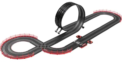 Produktbild von Carrera GO!!! Autorennbahn Set Super Formula | F1 Racing mit Red Bull RB21 M. Verstappen No.1 und McLaren Formula 1 Team L. Norris, No 4 | mit Turbo-Knopf, Looping und Kreuzung | Streckenlänge 5,3 m