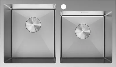 Produktbild von Mexen Xorin Edelstahlspüle 2-Kammer 780 x 450 mm, Inox - 6441782000-01