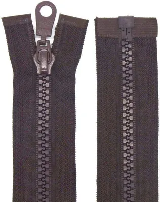 Produktbild von Reißverschluss Kunststoff 5mm teilbar 45 cm Braun