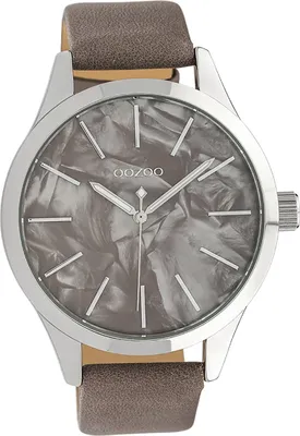 Produktbild von Oozoo Damen Armbanduhr taupe braun Muster Timepieces Textilarmband D2UOC10073