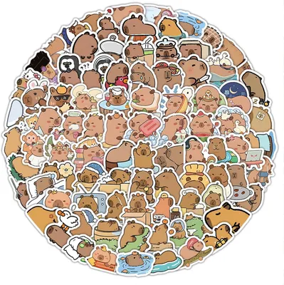 Image de Autocollants, 120 pièces. Jolis autocollants et autocollants d'animaux kawaii, autocollants pour enfants