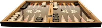 A backgammon board game set.