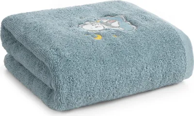 Zdjęcie produktu dla Eurofirany 472522, 70 x 140 cm, Bawełna, Niebieski, 1 szt.