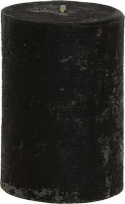 Produktbild von Stumpenkerze durchgefärbt black 10 x Ø 7 cm