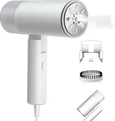 Produktbild von Dampfglätter,Travel Steamer, faltbarer,1200 W, 200 ml, für Zuhause und unterwegs, mit Wandhalterung und Aufbewahrungstasche