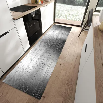 Produktbild von Küchenteppich 80x280cm rutschfest & abwischbar PVC Läufer - Strukturierte Oberfläche