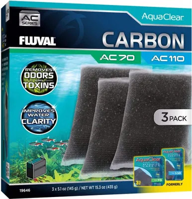Produktbild von Fluval AC70/110 FILTER Kohlenstoffsparpaket 3-tlg