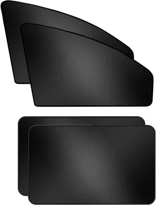 Produktbild von Famanu Auto-Sonnenschutz Magnetisch - Schwarz, 4 Stück