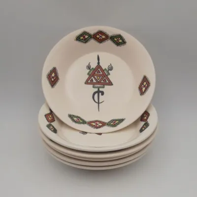 Immagine prodotto di 6 assiettes creuses Sahel beige - D 24 cm