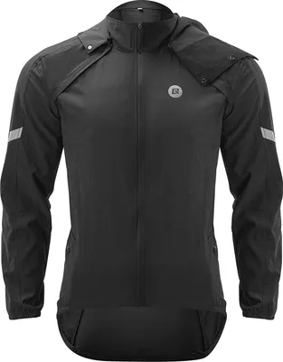 Produktbild von ROCKBROS Fahrradjacke Herren Damen Abnehmbare Softshelljacke Unisex - Geeignet für Radfahren, Joggen, Wandern M