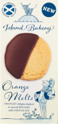 Produktbild von Orange Melts - Orangenkekse mit Milchschokoladenüberzug 133g