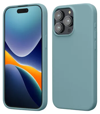 Produktbild von kwmobile Handyhülle für iPhone 15 Pro Max Hülle, für iPhone 15 Pro Max Case - Hülle Silikon - kabelloses Laden - Antique Stone