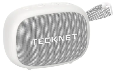 Immagine prodotto di TECKNET, altoparlante Bluetooth portatile, mini altoparlante Bluetooth, cassa musicale IP67 resistente all'acqua e alla polvere, autonomia di 30 ore, doppio driver per bassi, tecnologia TWS per l'accoppiamento, ideale per la doccia, attività all'aperto, viaggi ed escursioni
