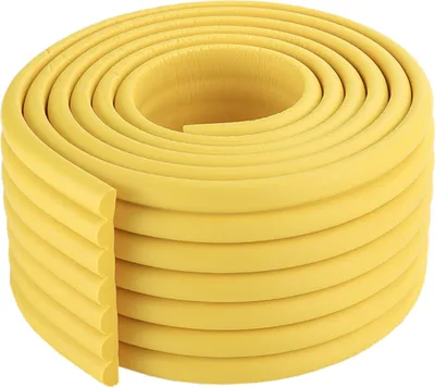 Produktbild von 2 Meter W-Form Multifunktionaler Ultra Wide Edge Guard Verbreiterte Verdickung Crash Bar Kinder Stoßstange Streifen, Gelb