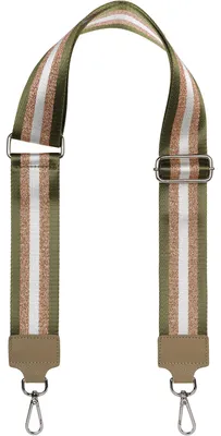 Produktbild von styleBREAKER Breiter Taschen Schulterriemen verstellbar mit Metallic Streifen Muster, Wechsel Taschengurt, Handyband, Handykette 02013029