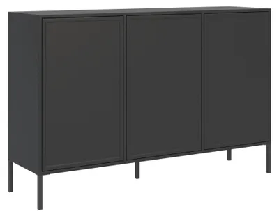 Image de Selsey Velveto – Buffet à 3 portes, noir, 150 cm