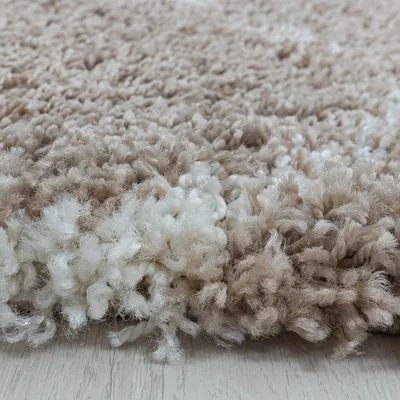 Produktbild von Villa Möbel Salaro Wohnzimmer-Teppich, Hochflor-Teppich, Skandinavisches Design, Farbe:Beige, Grösse:80x250 cm