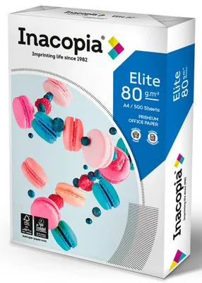 Produktbild von Multifunktionspapier Inacopia Elite A4 80g/qm weiß Packung mit 5 Stück