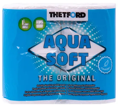 Obrázek produktu pro Toaletní papír, jemný toaletní papír, 4 role, Aqua Soft, 1 balení