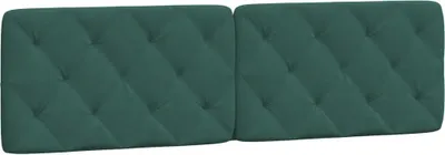 Produktbild von vidaXL Kopfteil-Kissen Dunkelgrün 180 cm Samt