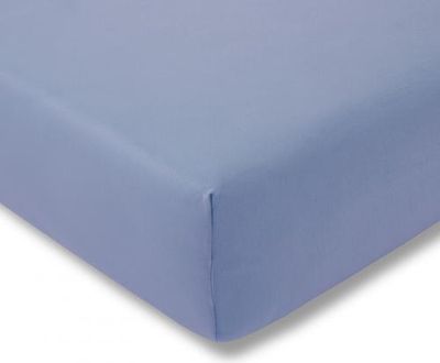 Estella Jersey Spannlaken 120x200cm, Farbe hellblau