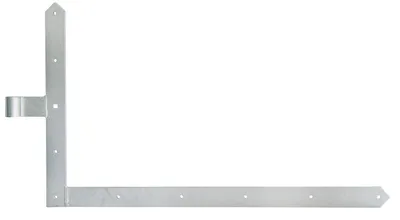 Image de Alberts 312978 Bande angulaire de porte, dans les versions pour portails, portes de garage et portes à cadre, galvanisée à chaud, rouleau de Ø20 mm, dimensions 600 x 1000 mm