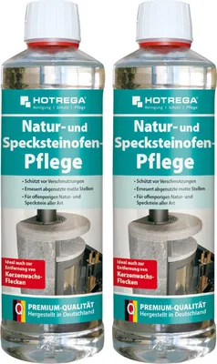 Produktbild von HOTREGA Specksteinofen Pflege und Natursteinofen Pflege Pflegemittel 2x 500ml