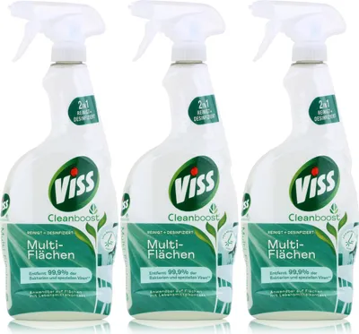 Produktbild von Viss Cleanboost Multi-Flächen 750ml - Allzweckreiniger (3er Pack)
