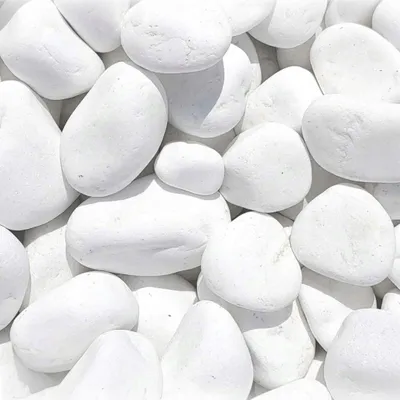 Produktbild von Thassos Weißer Kies 3–6 cm, 10 kg – Glänzender Naturstein für Garten, Pflanzgefäße und Dekoration