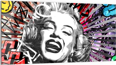 Produktbild von DEQOART Glasbild Echtglas 100x50 cm 'Ikonenmoment' Wandbild Bild modern Deko
