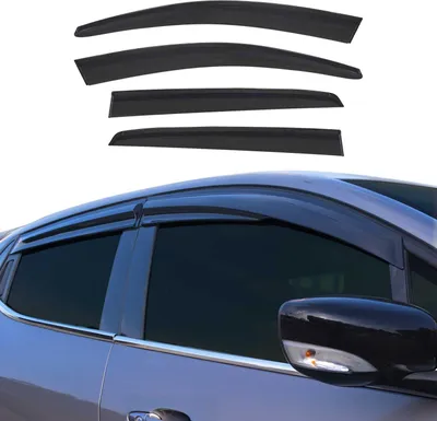 Produktbild von 4x Windabweiser Regenabweiser für VW Golf 7 2013-2019 Acryl Dunkel