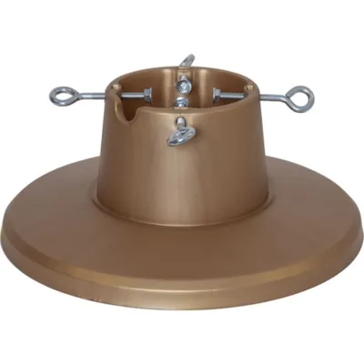 Produktbild von Baumständer aus Kunststoff 16L bis 210cm + Ø 105cm matt-gold Ø 38cm