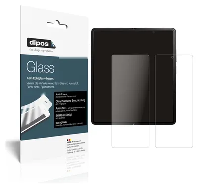 Produktbild von 2x Schutzfolie für Honor Magic V matt - Anti-Shock 9H Folie dipos Glass Kunststoffglas