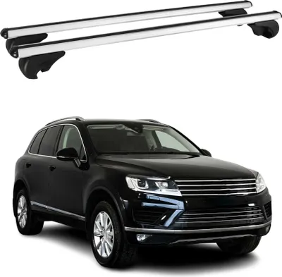 Produktbild von Dachträger Grundtäger für VW Touareg 2010-2025 75kg Aluminium Silber 2 tlg