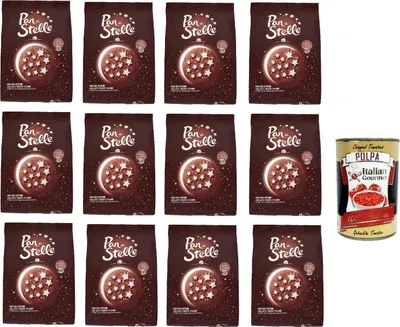 Produktbild von Mulino Bianco Biscotti Pan di stelle 12x 700g Italien kekse biscuits cookies kuchen + Italian Gourmet polpa 400g