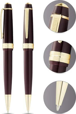 Produktbild von CROSS Kugelschreiber Bailey Light Rot-Lack/Gold, aus Kunststoff