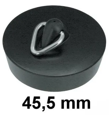 Produktbild von Abflußstopfen 45,5 mm, schwarz  Stopfen Stöpsel Waschbecken