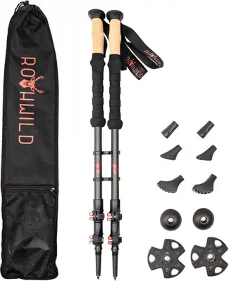 Produktbild von Rothwild Wanderstöcke Steinbock, Teleskop, Carbon 105-135 cm