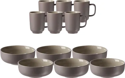 Produktbild von Ritzenhoff & Breker JASPER Brunchset 12-tlg. taupe