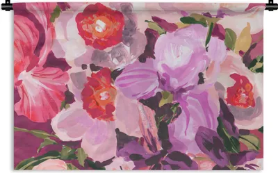 Produktbild von MuchoWow® Wandteppich Wandbehang Rosa - Orchidee - Blumen - Botanisch 120x80 cm Tapisserie Dekoration Wandtuch - Wanddekorationen - Wandtücher