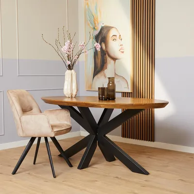 Productafbeelding van StarFurn Eetkamertafel Brandy Ovaal Naturel 180cm